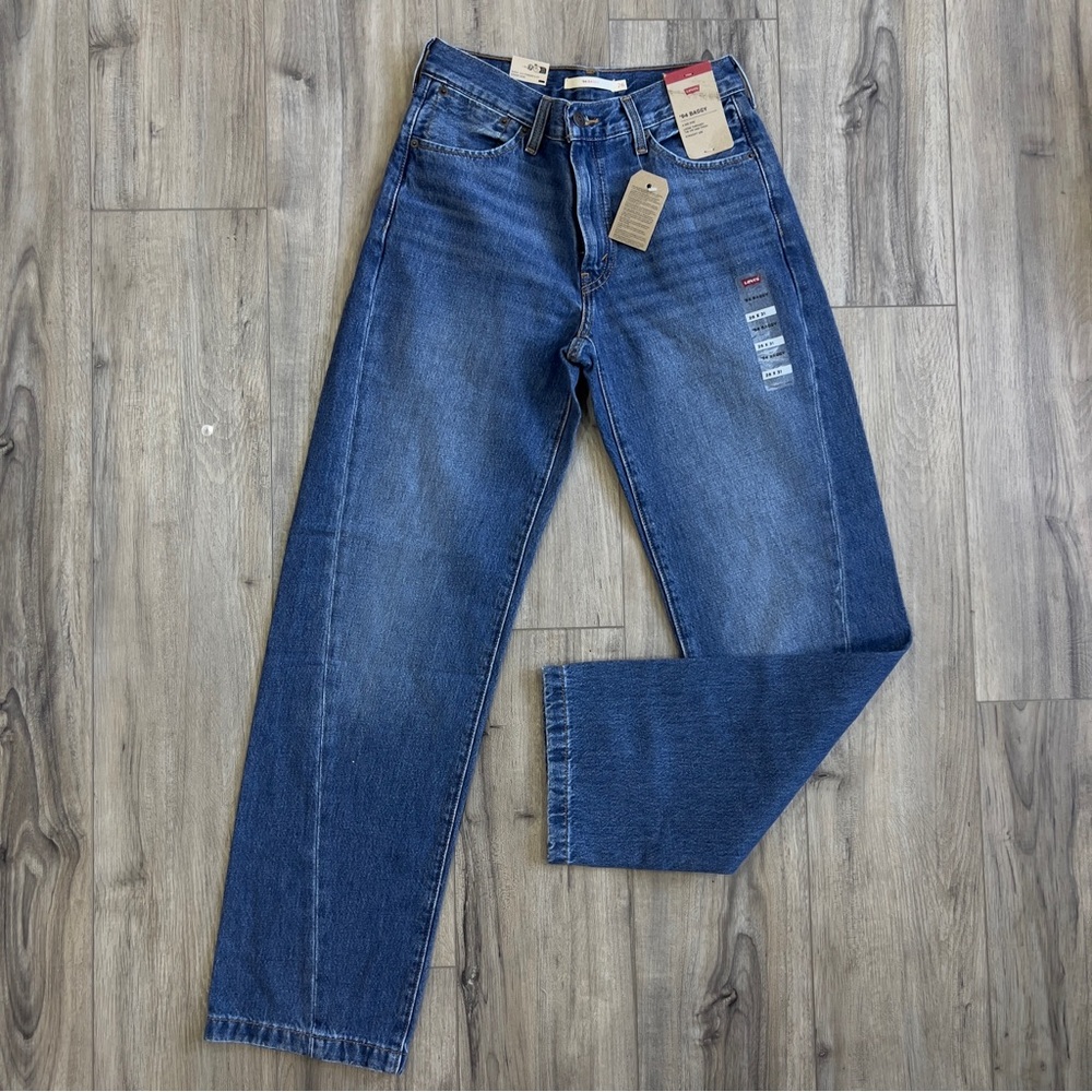 Levi's women’s 94 baggy Denim Jeans - Deep Blue